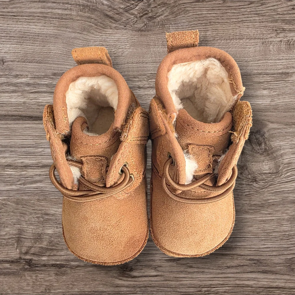 UGG Tan Kids Boots with Cozy Lining